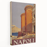 Vintage Travel Poster - Napoli, Italy | Retro Cityscape Art