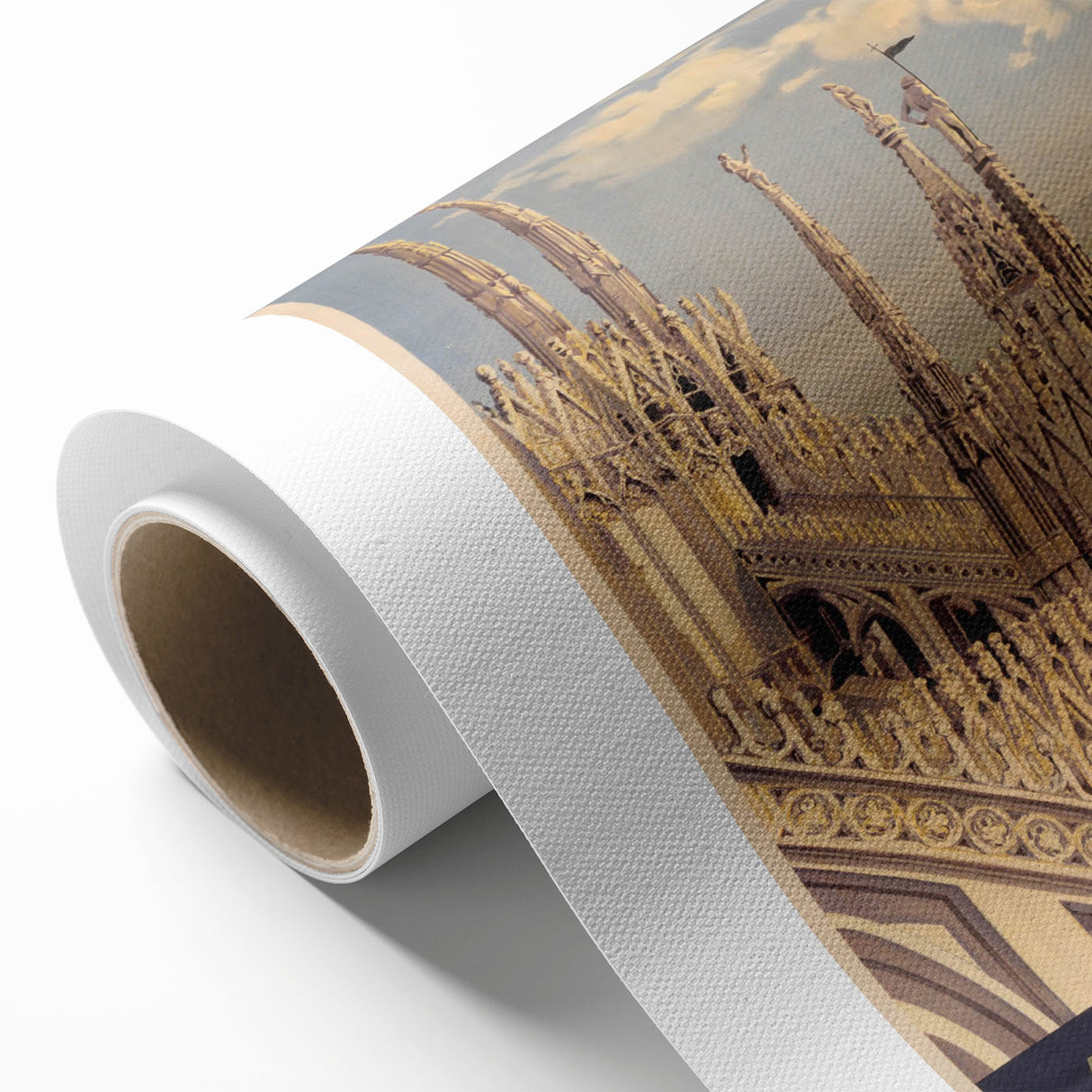Vintage Milano Travel Poster | Duomo Cathedral & Cityscape Art