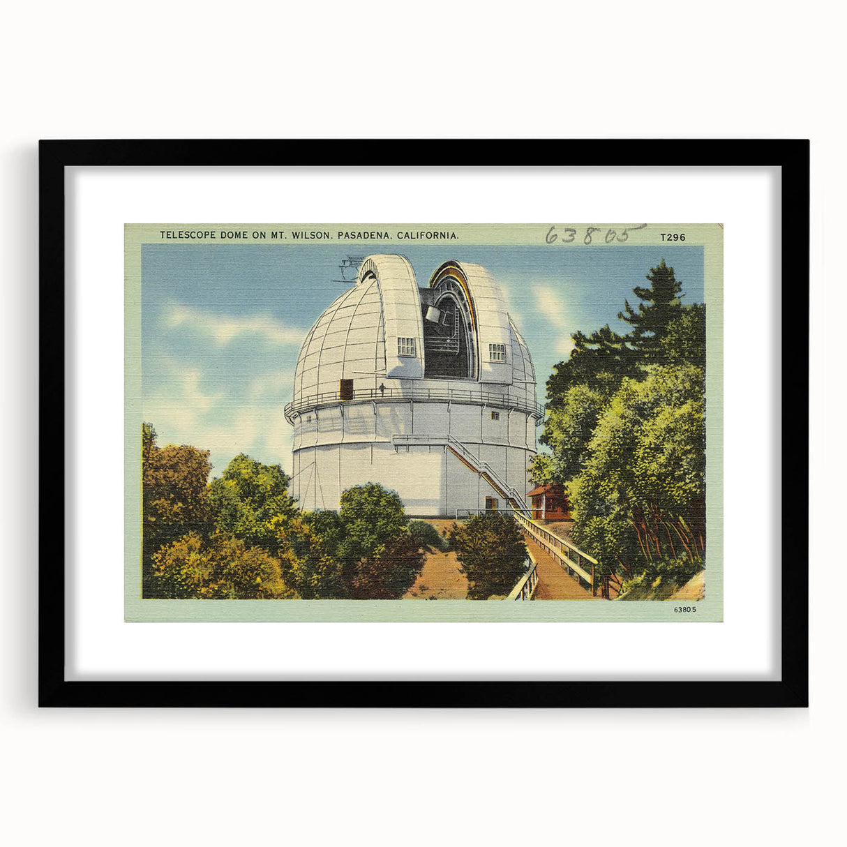Vintage Mt. Wilson Observatory Poster - Retro California Art