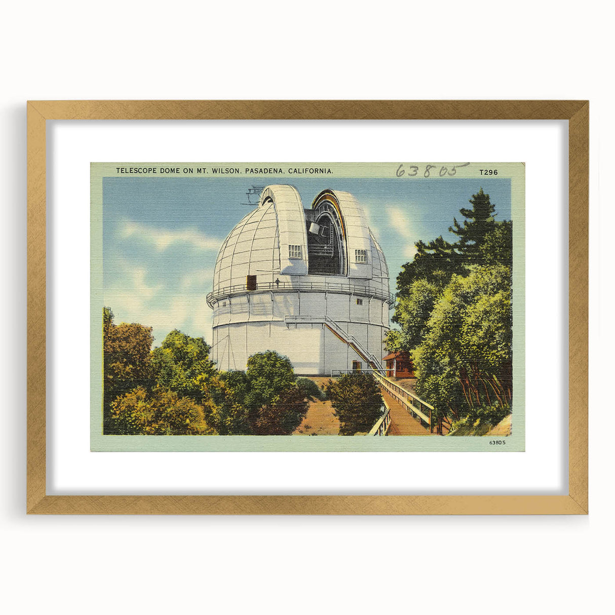 Vintage Mt. Wilson Observatory Poster - Retro California Art