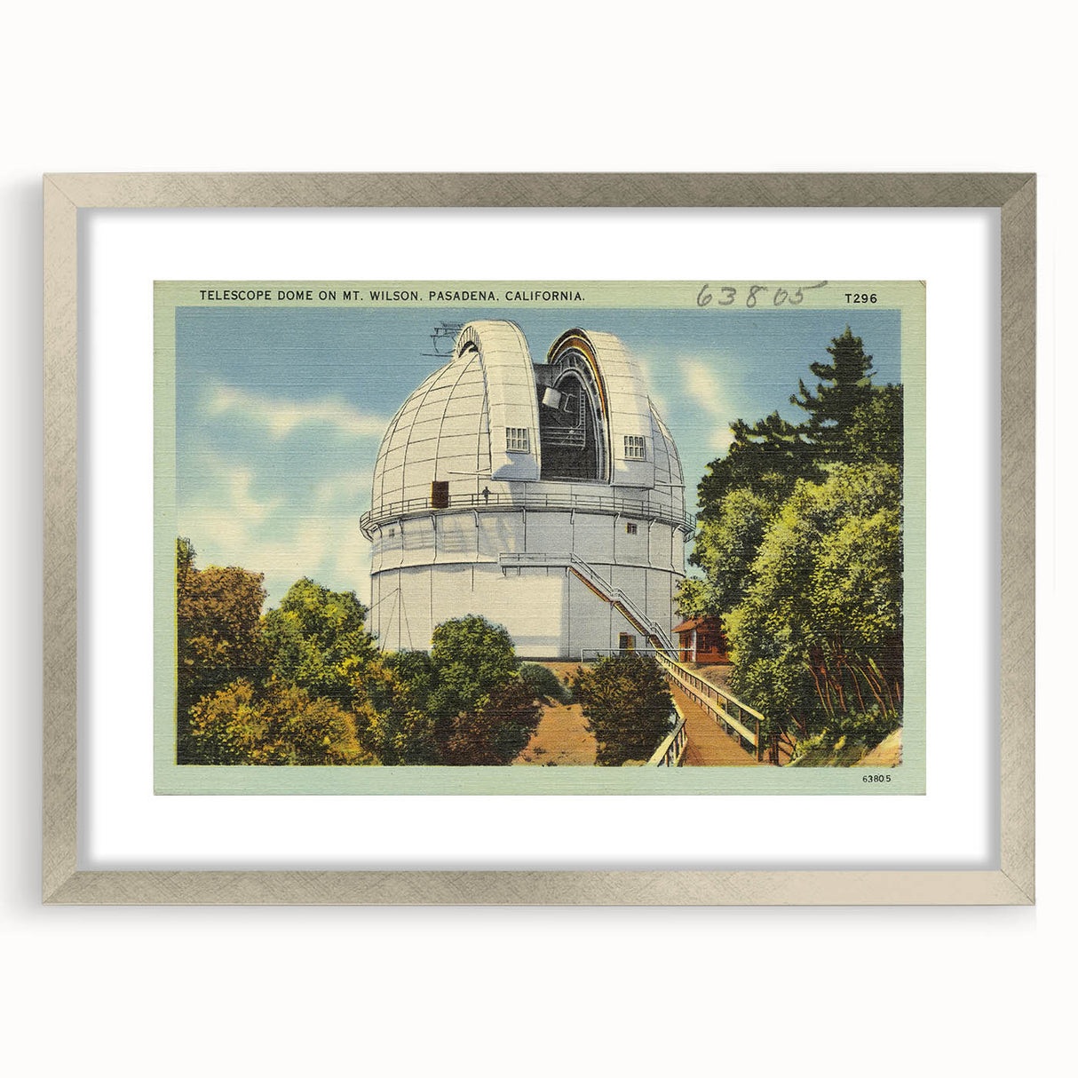 Vintage Mt. Wilson Observatory Poster - Retro California Art