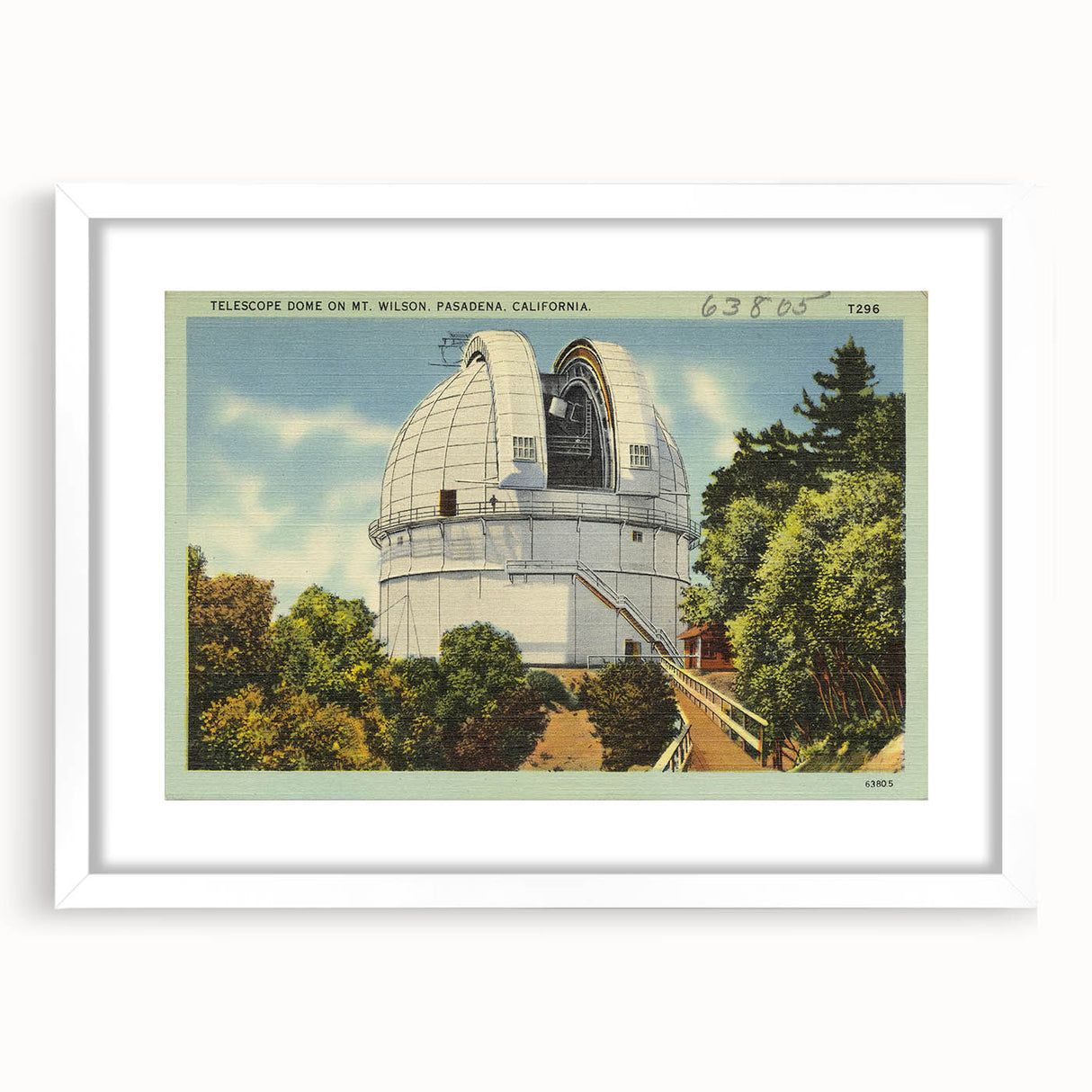 Vintage Mt. Wilson Observatory Poster - Retro California Art