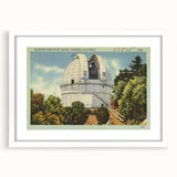 Vintage Mt. Wilson Observatory Poster - Retro California Art