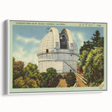 Vintage Mt. Wilson Observatory Poster - Retro California Art