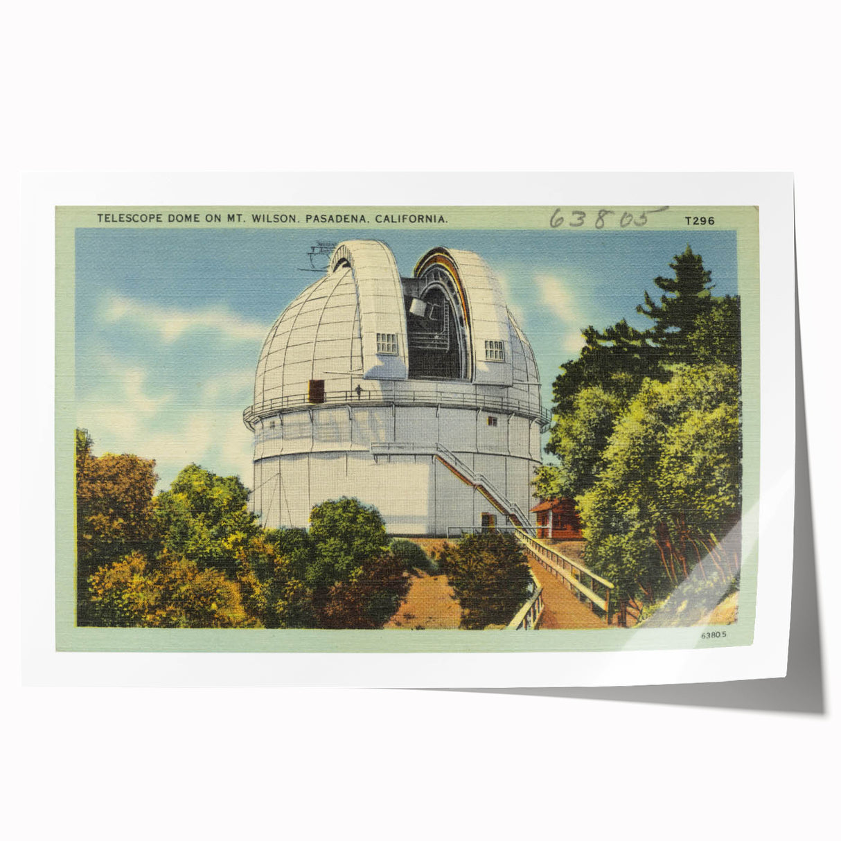 Vintage Mt. Wilson Observatory Poster - Retro California Art