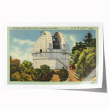 Vintage Mt. Wilson Observatory Poster - Retro California Art