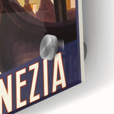 Vintage Travel Poster Venezia | Retro Tourism Art