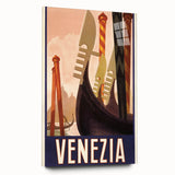 Vintage Travel Poster Venezia | Retro Tourism Art