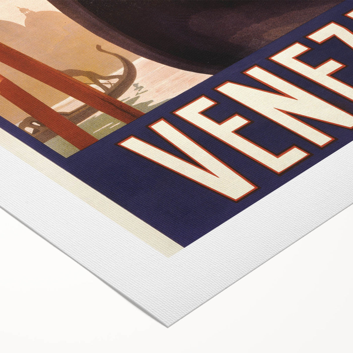 Vintage Travel Poster Venezia | Retro Tourism Art