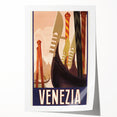 Vintage Travel Poster Venezia | Retro Tourism Art