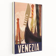 Vintage Travel Poster Venezia | Retro Tourism Art