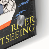 River Sightseeing Vintage Travel Poster - Retro Row-Boat Art