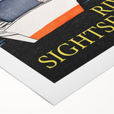 River Sightseeing Vintage Travel Poster - Retro Row-Boat Art