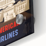 Washington Vintage Travel Poster - Retro American Airlines Art
