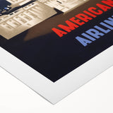 Washington Vintage Travel Poster - Retro American Airlines Art