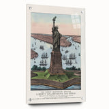 Statue of Liberty Vintage Travel Poster - Retro New York Landmark Art