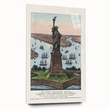 Statue of Liberty Vintage Travel Poster - Retro New York Landmark Art
