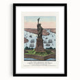 Statue of Liberty Vintage Travel Poster - Retro New York Landmark Art