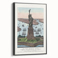 Statue of Liberty Vintage Travel Poster - Retro New York Landmark Art