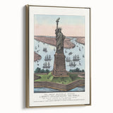 Statue of Liberty Vintage Travel Poster - Retro New York Landmark Art