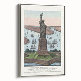 Statue of Liberty Vintage Travel Poster - Retro New York Landmark Art