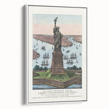 Statue of Liberty Vintage Travel Poster - Retro New York Landmark Art