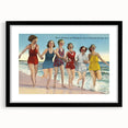 Vintage Avon-by-the-Sea Beach Travel Poster | Classic Retro Art