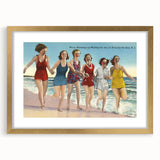 Vintage Avon-by-the-Sea Beach Travel Poster | Classic Retro Art