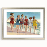 Vintage Avon-by-the-Sea Beach Travel Poster | Classic Retro Art