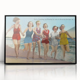 Vintage Avon-by-the-Sea Beach Travel Poster | Classic Retro Art