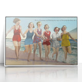 Vintage Avon-by-the-Sea Beach Travel Poster | Classic Retro Art