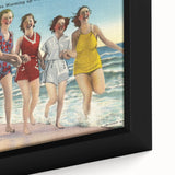 Vintage Avon-by-the-Sea Beach Travel Poster | Classic Retro Art