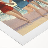 Vintage Avon-by-the-Sea Beach Travel Poster | Classic Retro Art