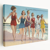 Vintage Avon-by-the-Sea Beach Travel Poster | Classic Retro Art