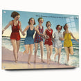 Vintage Avon-by-the-Sea Beach Travel Poster | Classic Retro Art