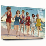 Vintage Avon-by-the-Sea Beach Travel Poster | Classic Retro Art