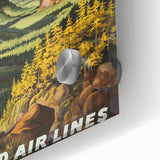 Yosemite Vintage Travel Poster - Retro United Airlines Art