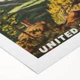 Yosemite Vintage Travel Poster - Retro United Airlines Art