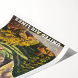 Yosemite Vintage Travel Poster - Retro United Airlines Art