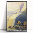 Shantung Railway Vintage Travel Poster - Retro Scenic Flight Art
