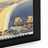 Shantung Railway Vintage Travel Poster - Retro Scenic Flight Art