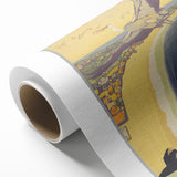 Shantung Railway Vintage Travel Poster - Retro Scenic Flight Art