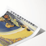 Shantung Railway Vintage Travel Poster - Retro Scenic Flight Art