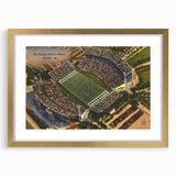 Vintage Orange Bowl Poster - Retro Miami Florida Travel Art