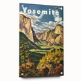 Yosemite Vintage Travel Poster - Retro United Airlines Art