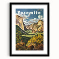 Yosemite Vintage Travel Poster - Retro United Airlines Art