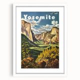 Yosemite Vintage Travel Poster - Retro United Airlines Art