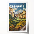 Yosemite Vintage Travel Poster - Retro United Airlines Art
