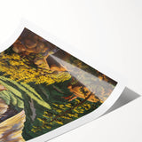 Yosemite Vintage Travel Poster - Retro United Airlines Art