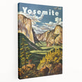 Yosemite Vintage Travel Poster - Retro United Airlines Art